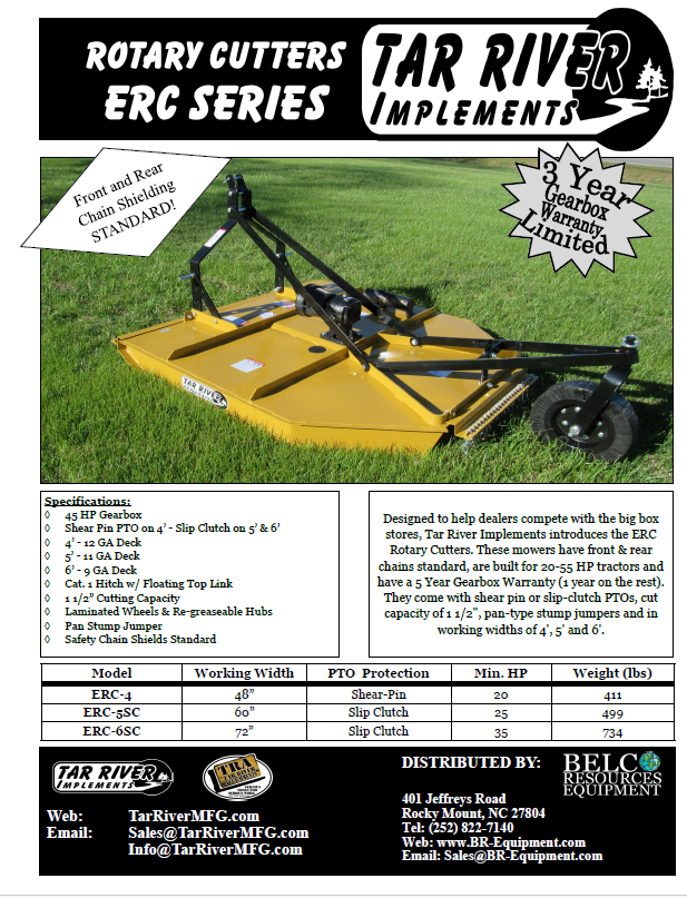 ERC Rotary Cutter Literature