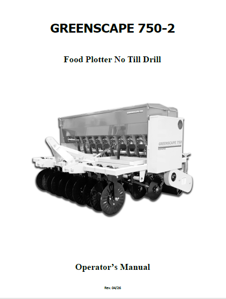 Greenscape No Till-Drill 
