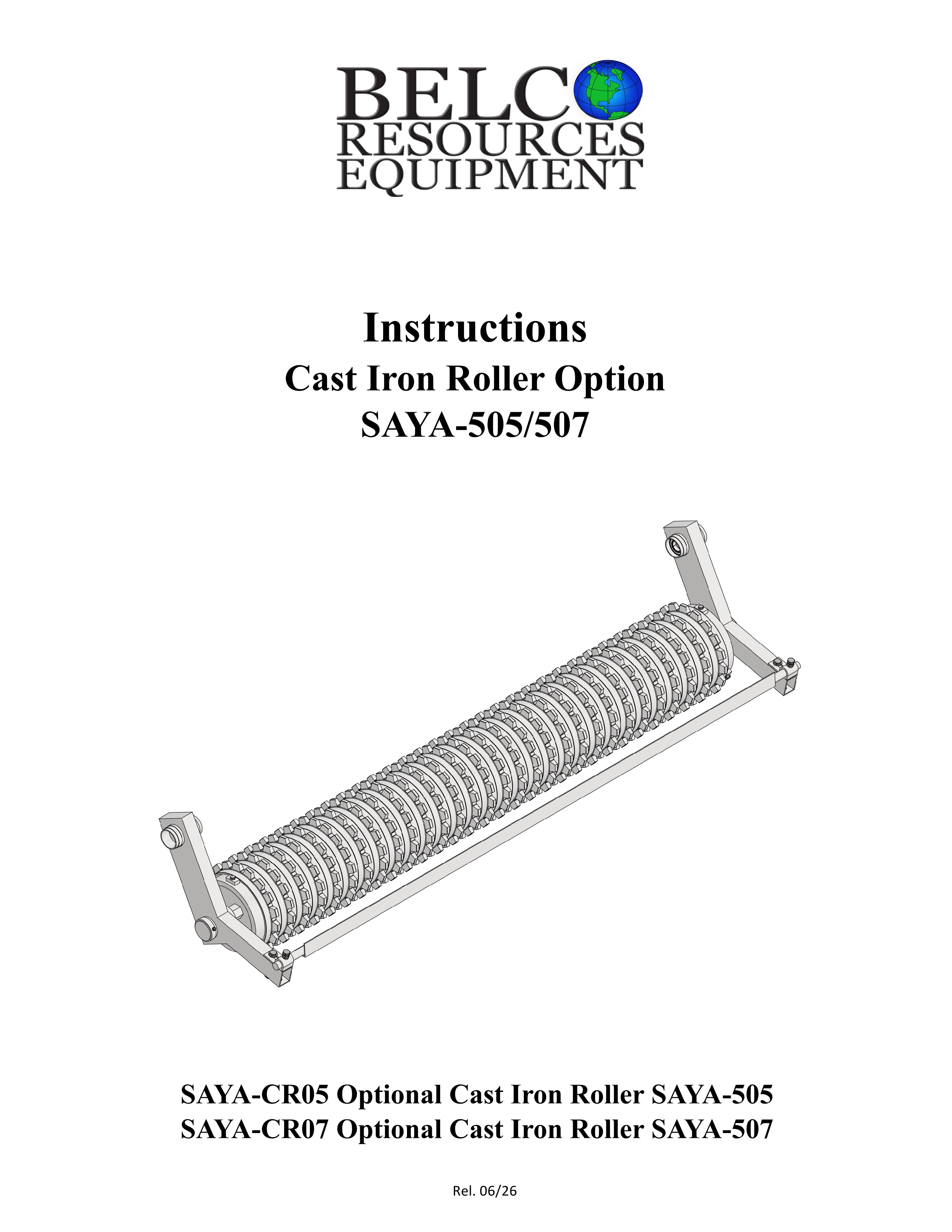 Cast Iron Roller SAYA-505,507