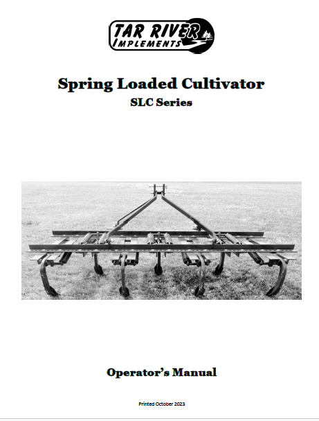 SLC Spring Loaded Cultivator Manual 
