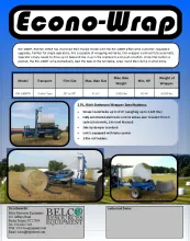 Econo-Wrap Bale Wrapper Literature 
